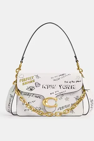 Coach Borsa a tracolla Chain Tabby a stampa Sketch