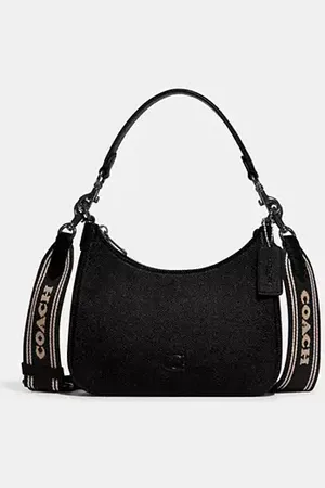 Coach Borsa A Tracolla Hobo Con Dettaglio In Tela Signature