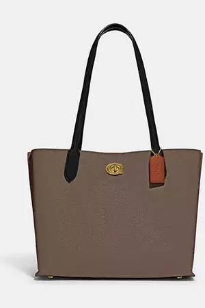 Coach Borsa Larga Willow A Blocchi Di Colore Con Interno In Tela Esclusiva
