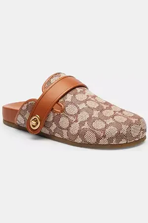 Coach Zoccolo Blake In Esclusivo Tessuto Jacquard
