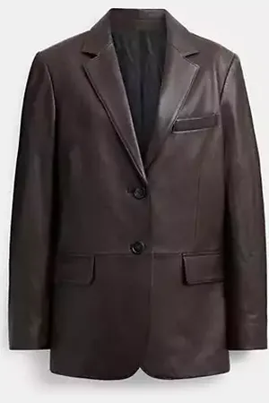 Coach Blazer In Pelle