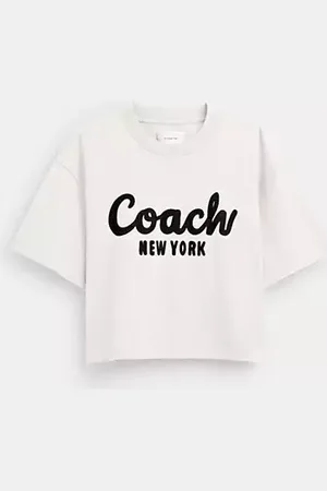 Coach Maglietta corta Signature con scritta in corsivo