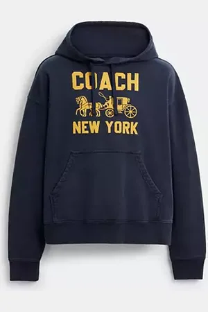 Coach Felpa con cappuccio con carrozza trainata da cavalli