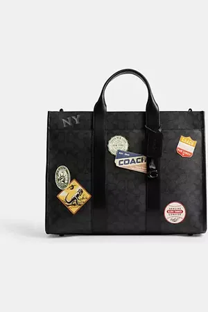 Coach Borsa Larga Wesley In Tela Signature Con Toppe