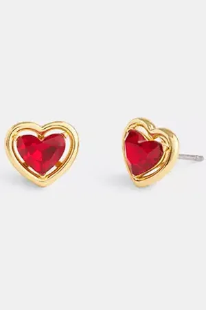 Coach Orecchini a lobo halo con cuore