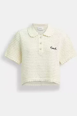 Coach Polo Cropped In Maglia