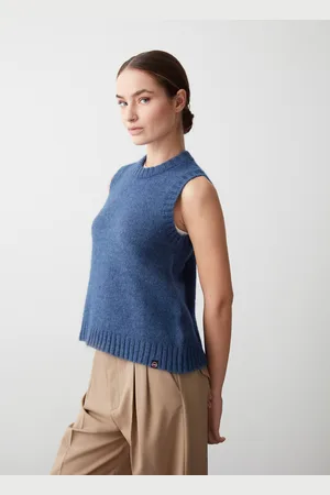 Colmar Gilet Girocollo In Misto Mohair
