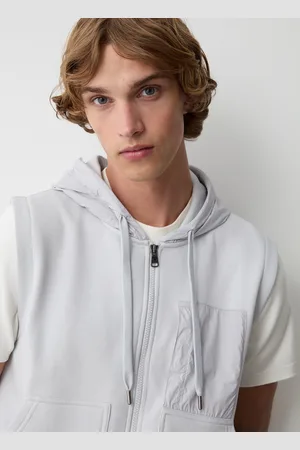Colmar Gilet In Felpa Con Dettagli In Nylon