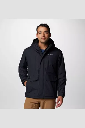 Columbia Giacca con cappuccio impermeabile e foderata in Sherpa Landroamer