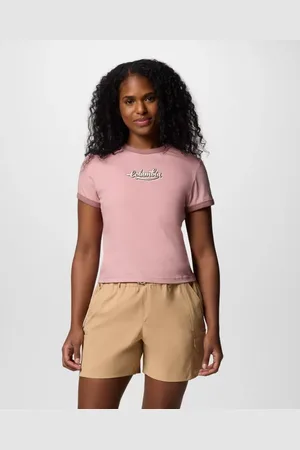 Columbia T-shirt stampata con bordi a contrasto Rolling Bend
