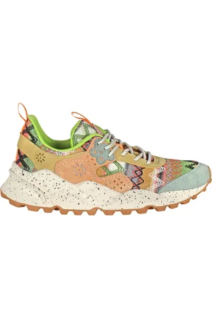 Flower Mountain Sneakers - 451029 - Beige/Lime