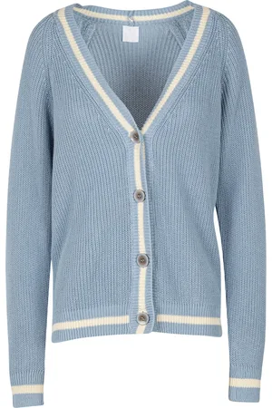 La Femme Blanche Cardigan - 451434 - Azzurro