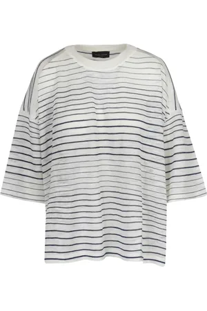 Roberto Collina T-shirt - 450001 - Ecru/Navy