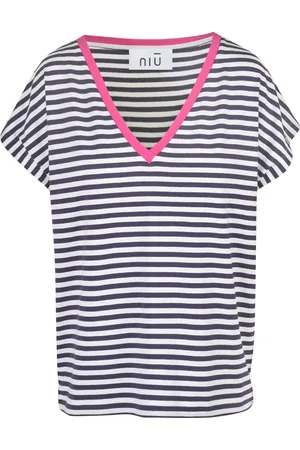 NIŪ T-shirt - 450212 - Blu/Bianco