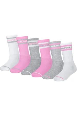 Converse 6-Pack Striped Logo Crew Socks