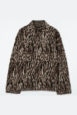 COS Maglione Misto Mohair Motivo Jacquard Leopardato