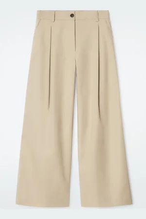 COS Pantaloni In Cotone A Gamba Larga