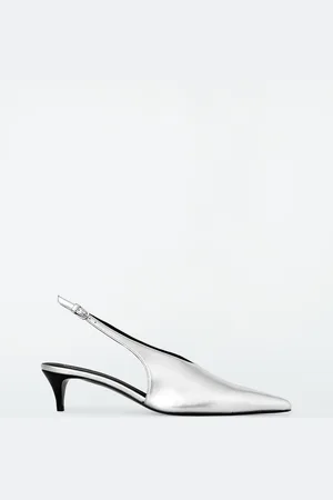 COS Sandali Slingback A Punta In Pelle Con Kitten Heel
