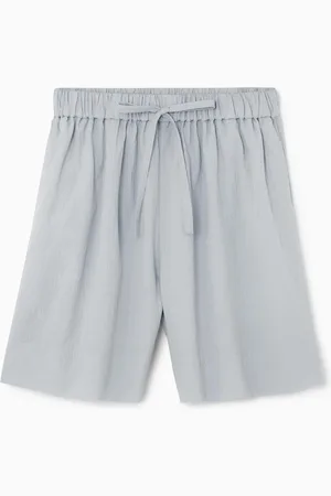 COS Shorts In Seersucker Con Coulisse
