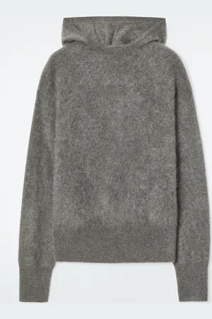 COS Felpa In Puro Cashmere Spazzolato Con Cappuccio