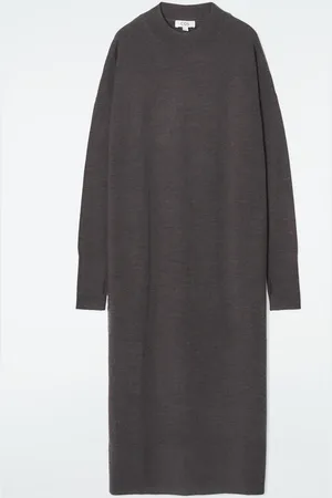 COS Abito Midi In Lana Merino