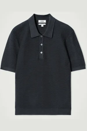 COS Polo In Maglia Di Cotone Testurizzata