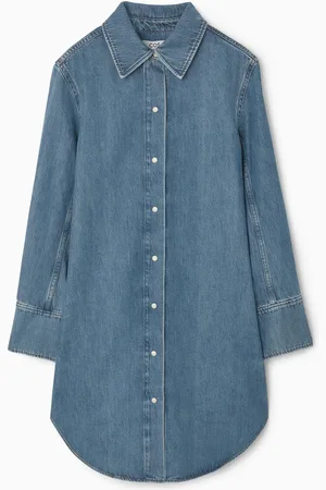COS Mini Chemisier Oversize In Denim