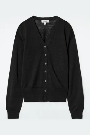 COS Cardigan Con Scollo A V In Lana Merino E Lino