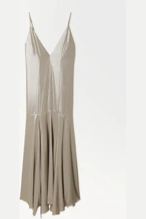 COS Slip Dress Svasato Metallizzato
