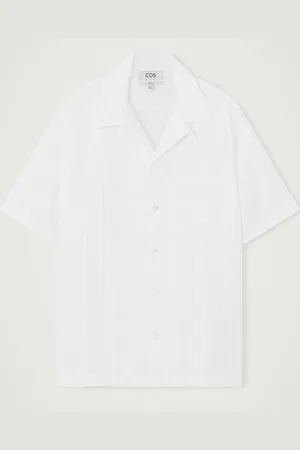 COS Camicia In Cotone Righe Jacquard Taglio Rilassato