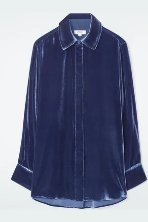 COS Camicia In Velluto Di Misto Seta Taglio Rilassato