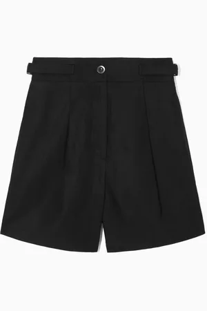 COS Pleated Linenblend Utility Shorts in