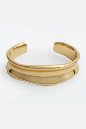 COS Bracciale Rigido Sottile Dalle Linee Scolpite