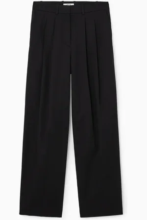 COS Pantaloni In Cotone A Gamba Larga Taglio Rilassato