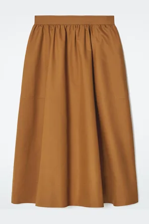 COS Gonna Midi A Trapezio Con Arricciatura