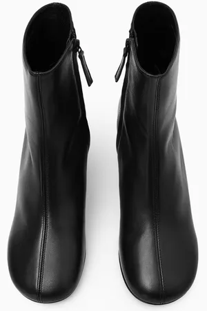 COS Cylinderheel Leather Sock Boots