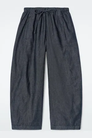 COS Pantaloni Barrel In Denim Con Coulisse