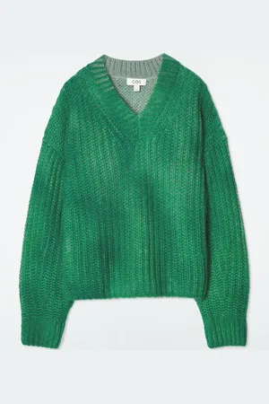 COS Maglione Con Scollo A V In Mohair Effetto Spray