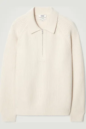COS Maglione Lana Merino E Yak Colletto Mezza Cerniera