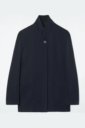 COS Blazer Da Smoking In Raso Con Colletto Alto