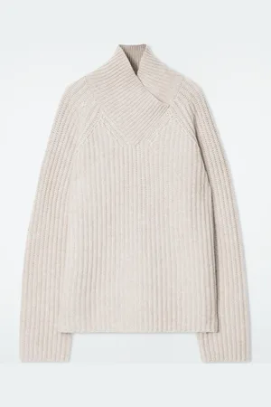 COS Maglione In Puro Cashmere Con Collo Avvolgente