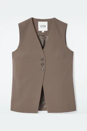 COS Gilet Lungo Sartoriale In Twill