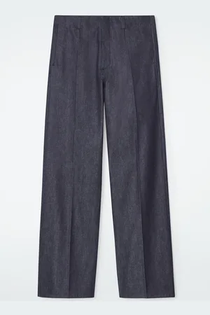COS Jeans A Gamba Larga In Denim Grezzo