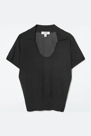 COS Polo In Maglia Con Profonda Scollatura A U