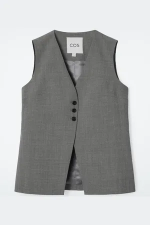 COS Gilet Lungo Sartoriale In Twill