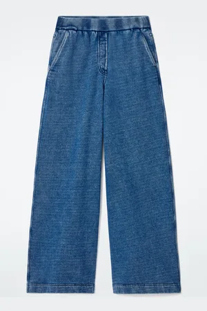 COS Jogger In Jersey Con Lavaggio In Denim