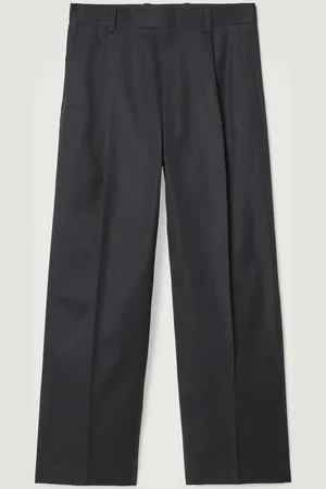 COS Pantaloni In Cotone Gamba Dritta Taglio Rilassato