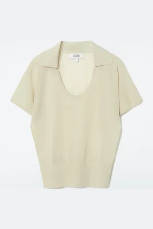 COS Polo In Maglia Con Profonda Scollatura A U