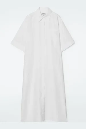 COS Abito Midi Oversize A Maniche Corte In Lino