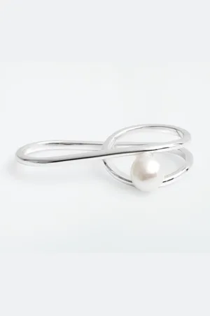COS Anello Doppio Con Perla D